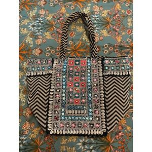 Handmade Embroidered Tote Bag